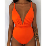 New 2019 Sexy One Piece Swimsuit Female Backless Bodysuit Brazilian Monokini Swimwear Women Bathing Suit Swimming Beach Wear