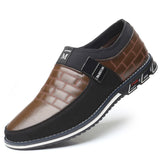 Leather Men Casual Shoes 2019 Brand Mens Loafers Moccasins Breathable Slip on Black Driving Shoes Big Size