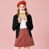 SEMIR Knitted Cardigan sweater Women 2019 Spring Simple Solid Straight Bottom Clothing Sweater Fashion Cardigan for Female
