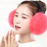 Fashion Adult Winter Earmuffs Women Men Lovers Ear Warmer Plush Plain Teenage Student Mother Girl Ear Muffs Earflap Earmuffs