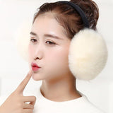 Fashion Adult Winter Earmuffs Women Men Lovers Ear Warmer Plush Plain Teenage Student Mother Girl Ear Muffs Earflap Earmuffs