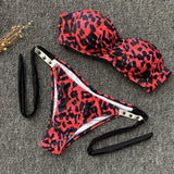 leopard swimwear women swimsuit brazilian thong bikini 2019 bathing suit women high waist bikinis push up swimming suit biquini
