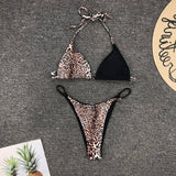 leopard swimwear women swimsuit brazilian thong bikini 2019 bathing suit women high waist bikinis push up swimming suit biquini