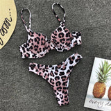 leopard swimwear women swimsuit brazilian thong bikini 2019 bathing suit women high waist bikinis push up swimming suit biquini