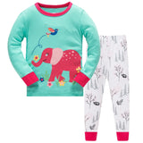 Children Casual Pajamas Clothing Set Boys & Girls Cartoon Sleepwear Suit Sets Kids Long-sleeved+Pant 2-Piece Cotton Pajamas Sets