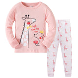 Children Casual Pajamas Clothing Set Boys & Girls Cartoon Sleepwear Suit Sets Kids Long-sleeved+Pant 2-Piece Cotton Pajamas Sets