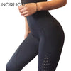 NORMOV Seamless High Waist Yoga Leggings Tights Women Workout Mesh Breathable Fitness Clothing Training Pants Female 5 Color