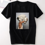 Tshirt new 2019 tshirt round neck short sleeve casual loose Europe and America flowers print short-sleeve women's T-shirt TX143