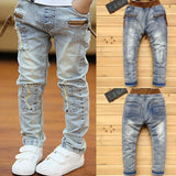 IENENS 5-13Y Kids Boys Clothes Skinny Jeans Classic Pants Children Denim Clothing Trend Long Bottoms Baby Boy Casual Trousers