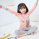 Kids Pajamas 2019 Autumn Girls Boys Sleepwear Nightwear Baby Infant Clothes Animal Cartoon Pajama Sets Cotton Children's Pyjamas