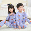 Kids Pajamas 2019 Autumn Girls Boys Sleepwear Nightwear Baby Infant Clothes Animal Cartoon Pajama Sets Cotton Children's Pyjamas
