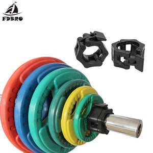 FDBRO Dumbbell Clips Lock Jaw Quick Release Fitness Body Building Gym Accessories Barbell Collars Standard Spinlock Clamps 2pcs