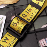 Off white Belt 100-200cm Street Style Canvas Men's Belt Industrial Letters Canvas Belts Women Men Punk Embroidery Waist Strap