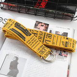 Canvas Belt Korean version fashion Lengthen Letter canva belt Literary style Unisex student Belt trend D Ring Double Buckle belt