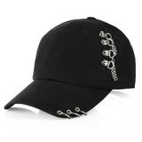 2019 Baseball Cap Casual Solid Adjustable Iron Ring Baseball Caps Cap Hats Fitted Casual Dad Hats
