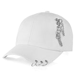 2019 Baseball Cap Casual Solid Adjustable Iron Ring Baseball Caps Cap Hats Fitted Casual Dad Hats