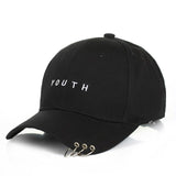 2019 Baseball Cap Casual Solid Adjustable Iron Ring Baseball Caps Cap Hats Fitted Casual Dad Hats