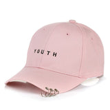 2019 Baseball Cap Casual Solid Adjustable Iron Ring Baseball Caps Cap Hats Fitted Casual Dad Hats