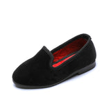 Kids Velvet Shoes Autumn Winter Black Quality Handmade Elegant Vintage Dance School Boys Girls Casual Shoes Fashion New Hots