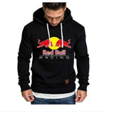 Men's RED and BULL Hoodie Outdoor Fitness Hoodies Leisure Sports Pullover Tops