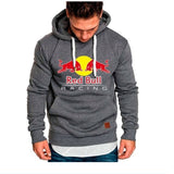 Men's RED and BULL Hoodie Outdoor Fitness Hoodies Leisure Sports Pullover Tops