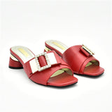 New Arrival Ladies Sandals with Heels Slip on Shoes for Women  Luxury Shoes Women Italian Women Party Pumps with Rhinestone