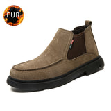 2019 Fashion Winter Snow Boots Warm Men Boots With Plush Casual Work Safety Shoes Comfortable Ankle boots 2019 Large Size 48