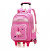 2/6 Wheels Children Trolley school bags with Wheels backpack detachable waterproof Girls travel Bags as Gifts;Mochila Infantil