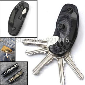 EDC gear key keychain holder folder clamp pocket multi tool organizer collector smart clip kit bar gadget outdoor camp