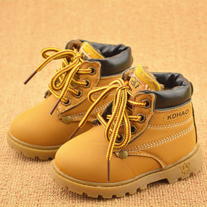Spring Autumn Winter Children Sneakers Martin Boots Kids Shoes Boys Girls Snow Boots Casual Shoes Girls Boys Plush Fashion Boots