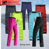 2017 Update Women Thick Warm Fleece Softshell Pants Fishing Camping Hiking Skiing Trousers Waterproof Windproof Drop Shipping