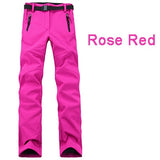 2017 Update Women Thick Warm Fleece Softshell Pants Fishing Camping Hiking Skiing Trousers Waterproof Windproof Drop Shipping