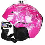 MOON Hot Sale Ski Helmet Integrally-molded Skiing Helmet For Adult and Kids Snow Helmet Safety Skateboard Ski Snowboard Helmet
