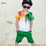 Sport Suits Teenage Summer Boys Clothing Sets Short Sleeve T Shirt & Pants Casual 3 4 5 6 7 8 9 10 Years Child Boy Clothes