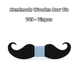 Mahoosive novelty neckties Handmade mustache Wooden bow tie men bowtie mens neck ties factory wholesale free shipping