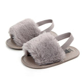 MUQGEW Baby Girls Shoes Sweet Summer shoes girls boys first walk Newborn Infant Baby Solid Flock Soft Sandals Slipper Casual