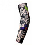 Anti-Sunshine Fashion Men and Women Tattoo Arm Leg Sleeves High Elastic Nylon Halloween Party Dance Party Tattoo Sleeve