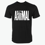 2018 hot ANIMAL T Shirt men cotton round collar muscle exercise fitness strong and handsome mens T-shirt trends cotton brand top