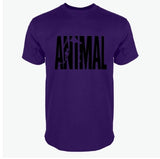 2018 hot ANIMAL T Shirt men cotton round collar muscle exercise fitness strong and handsome mens T-shirt trends cotton brand top