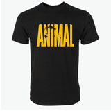 2018 hot ANIMAL T Shirt men cotton round collar muscle exercise fitness strong and handsome mens T-shirt trends cotton brand top