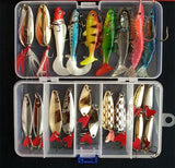 Hot New Multi Fishing Lure Mixed Colors Plastic Metal Bait Soft Lure Kit Fishing Tackle Wobbler Spoon Pesca Peche Artificias