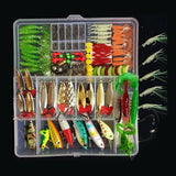 Hot New Multi Fishing Lure Mixed Colors Plastic Metal Bait Soft Lure Kit Fishing Tackle Wobbler Spoon Pesca Peche Artificias