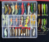 Hot New Multi Fishing Lure Mixed Colors Plastic Metal Bait Soft Lure Kit Fishing Tackle Wobbler Spoon Pesca Peche Artificias