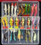 Hot New Multi Fishing Lure Mixed Colors Plastic Metal Bait Soft Lure Kit Fishing Tackle Wobbler Spoon Pesca Peche Artificias