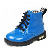 Girls Martin Boots Girls Boys Shoes 2018 Autumn PU Leather Children Boots Fashion Toddler Kids Boots Warm Winter Boots Boy