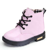 Girls Martin Boots Girls Boys Shoes 2018 Autumn PU Leather Children Boots Fashion Toddler Kids Boots Warm Winter Boots Boy