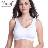 Sports Bra Full Cup Breathable Top Shockproof Cross Back Push Up Workout Bra For women Gym Running Jogging Yoga Fitness Bra