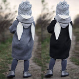 Kids Baby Girls Winter Warm Cotton Hoodies Outwear Cloak Button Jacket Coat 1-5T jacket for girls