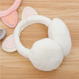 Brand New 2018 Fashion Women Girl Fur Winter Ear Warmer Earmuffs Cat Ear Muffs Earlap Glitter Sequin Earmuffs Headband Newest