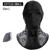 ROCKBROS Winter Thermal Fleece Ski Mask Snowboard Hood Full Face Cover Scarfs Cycling Face Mask Outdoor Balaclava Windproof Mask